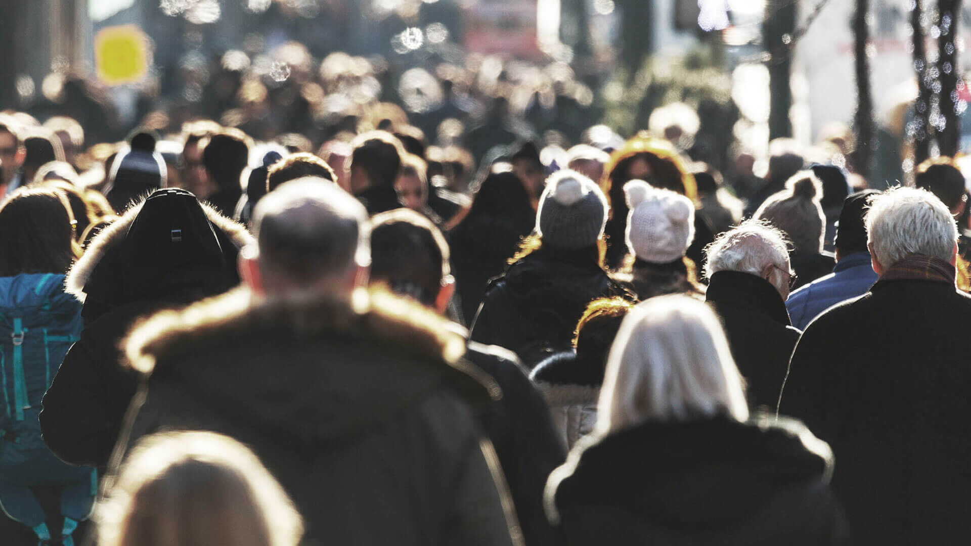 A large crowd of people.